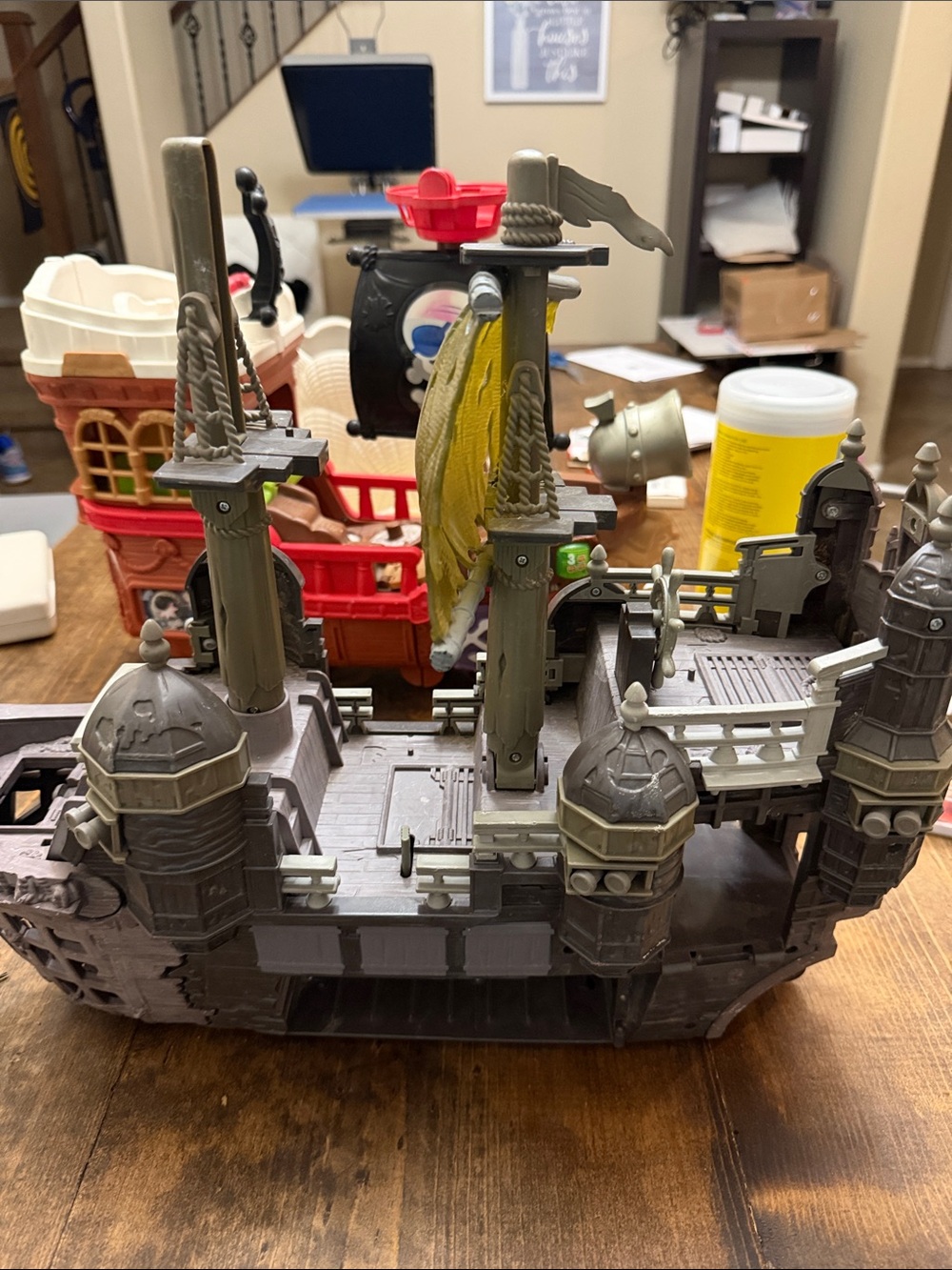 Disney Pirate Ship Playset - Gray and Yellow Accents